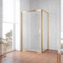 Душевой уголок Vegas Glass ZP+ZPV, 100 x 70 x 190 см, профиль золото, стекло сатин