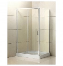 Душевой уголок BelBagno UNO, 110 х 80 х 185 см, стекло рифлёное, профиль хром, UNO-AH-1-110/80-P-Cr