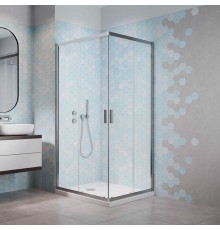 Душевой уголок Radaway Alienta D 80 x 90 см, стекло прозрачное, профиль хром, 10258090-01-01