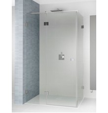 Душевой уголок Riho SZ Scandic NXT X203, 87x87x200 см, цвет профиля черный, стекло прозрачное, левый/правый