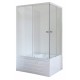 Душевой уголок Royal Bath RB8100BP-T-L/R, 100 х 80 х 200 см, стекло прозрачное, профиль белый