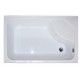 Душевой уголок Royal Bath RB8120BP-C-L/R, 120 х 80 х 200 см, стекло матовое, профиль белый