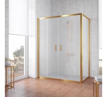 Душевой уголок Vegas Glass Z2P+ZPV, 180 x 90 x 190 см, профиль золото, стекло сатин