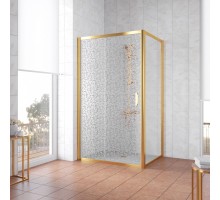 Душевой уголок Vegas Glass ZP+ZPV, 100 x 70 x 190 см, профиль золото, стекло фея
