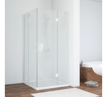 Душевой уголок Vegas Glass AFA, 100 x 100 см, профиль белый, стекло ретро