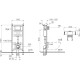 Инсталляция для унитазов Vitra с клавишей смыва цвет белый, 800-2012