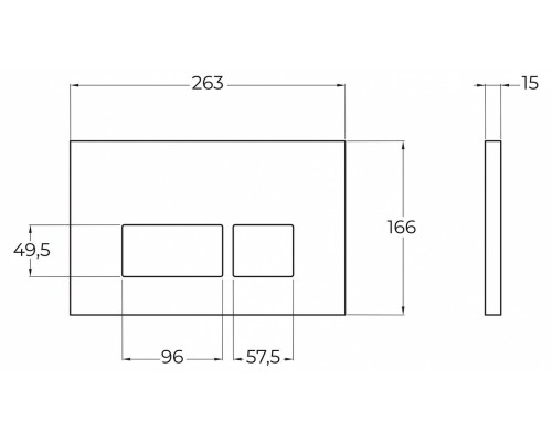 Инсталляция BelBagno для подвесного унитаза BB026, клавиша белая BB042BL