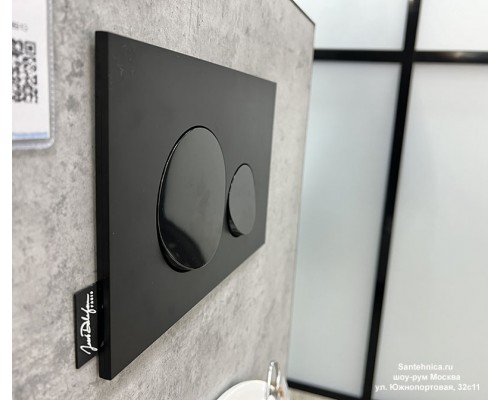 Инсталляция IIdeal Standard Prosys Eco Frame M E233267, с калавишей смыва Jacob Delafon E20859-7-BMT, черный матовый и глянцевый, комплект