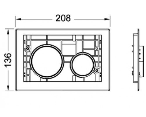 Клавиша TECE Loop Modular 9240666, хром глянцевый