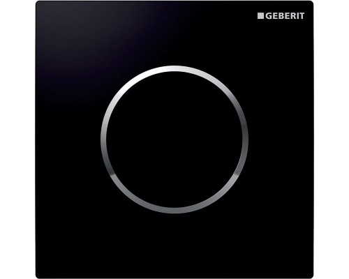 Ручной пневмопривод Geberit Type 10 для писсуара, клавиша - черный, кольцо - хром глянцевый, 116.015.KM.1