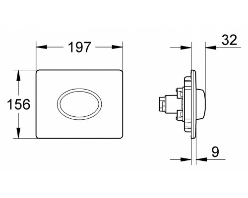 Кнопка для инсталляции Grohe Skate Air 38565SH0, белая