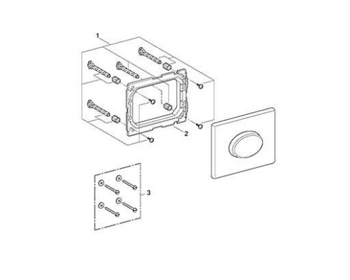 Кнопка для инсталляции Grohe Skate Air 38565SH0, белая