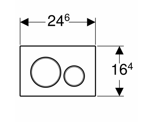 Смывная клавиша GEBERIT Sigma 20 115.882.JT.1 ( не оставляет отпечатков пальцев )
