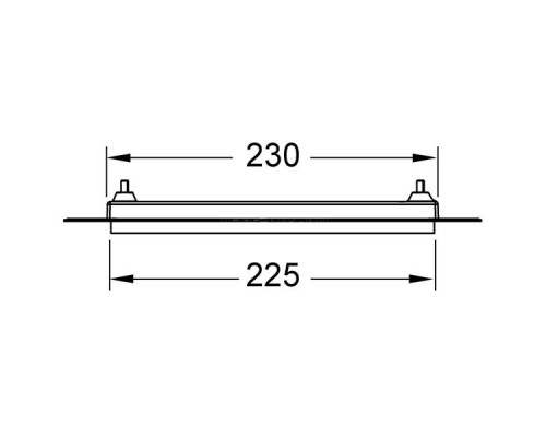 Монтажная рамка TECE Loop 9240646 для установки стеклянных панелей TECEloop или TECEsquare на уровне стены, белая