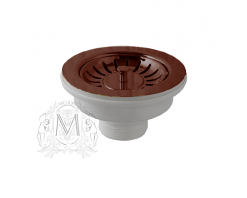 Донный клапан для кухонной мойки Migliore Ricambi ML.RIC-10.107.BR D 90 мм, без перелива, бронза