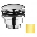 Донный клапан Webert Aria AC0405010 клик-клак 1 1/4", универсальный, золото