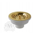 Донный клапан для кухонной мойки Migliore Ricambi ML.RIC-10.107.DO D 90 мм, без перелива, золото