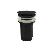 Донный клапан Ravak, для раковины без перелива, черный матовый, X01762