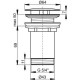Донный клапан Ravak, для раковины без перелива, черный матовый, X01762