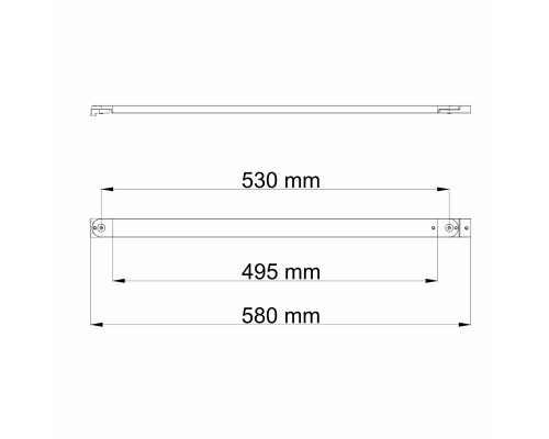 Фиксатор для стеклянной шторки WasserKraft Dill 61S, черный матовый, D469