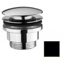 Донный клапан Webert Aria AC0405560 клик-клак 1 1/4", универсальный, черный матовый