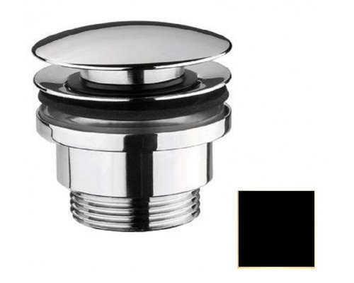 Донный клапан Webert Aria AC0405560 клик-клак 1 1/4", универсальный, черный матовый