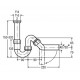 Сифон для раковины/мойки трубный Viega мод. 7985.20, с универсальным выпуском, 102821