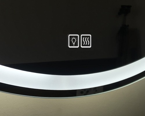 Зеркало BelBagno SPC-RNG-700-LED-TCH-WARM 70 см со встроенным светильником, сенсорным выключателем и подогревом