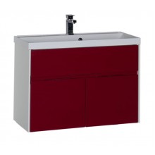 Тумба под раковину Aquanet Латина 90 00179932, цвет фасада бордо