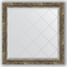 Зеркало с гравировкой в багетной раме Evoform Exclusive-G BY 4307 83 x 83 см, старое дерево с плетением