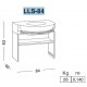 Комплект мебели Eurodesign Luxury Композиция № 14, Prugna Lucido/Сливовый глянцевый