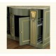 Комплект мебели Migliore Ravenna 120 см без пенала, цвет олива, декор золото