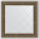Зеркало с гравировкой в багетной раме Evoform Exclusive-G BY 4336 89 x 89 см, вензель серебряный