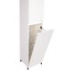 Шкаф-пенал Style Line Даллас 30 Люкс Plus белый СС-00000452, 30 см, подвесной/напольный