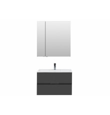 Зеркало-шкаф Aquanet Алвита 80 240109, корпус серый антрацит