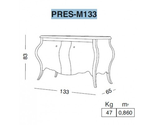 Комплект мебели Eurodesign Prestige Композиция № 4, Noce Intarsiato/Орех инкрустированный
