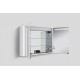 Зеркальный шкаф Am.Pm Sensation 100 см, белый глянец, с подсветкой, M30MCX1001WG (отсутствует упаковка)
