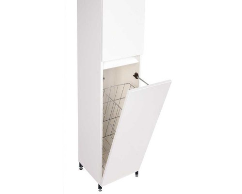 Шкаф-пенал Style Line Даллас Люкс без корзины, 30 см, напольный, белый, СС-00002235