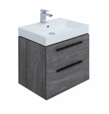 Тумба под раковину Aquanet Nova 60 см подвесная, 2 ящика, дуб рошелье, 242278