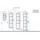 Пенал подвесной Эстет Dallas Luxe, 40 см, белый, левый /правый, ФР-00001948/ФР-00001945