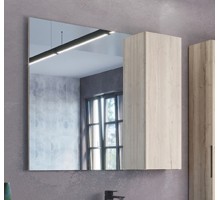 Зеркальный шкаф Comfortу Порто-90, без подсветки, дуб дымчатый, 00-00009443