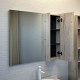 Зеркальный шкаф Comfortу Порто-90, без подсветки, дуб дымчатый, 00-00009443