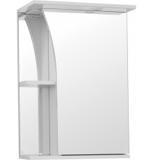 Зеркало-шкаф Style Line Эко Стандарт Виола 50/С ЛС-00000117, 50 см, подвесное, левое, белое