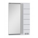 Зеркало-шкаф Aquanet Доминика 60 Led 00171918, цвет фасада белый, правый