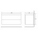 Тумба под раковину BelBagno Regina REGINA-1000-2C-SO-MR-BLUM, 100 х 45 х 55 см, Marmo Rosa