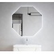 Зеркало Corozo Каре, 70 х 70 см, LED-подсветка, сенсор, подвесное, цвет белый, SD-00000962