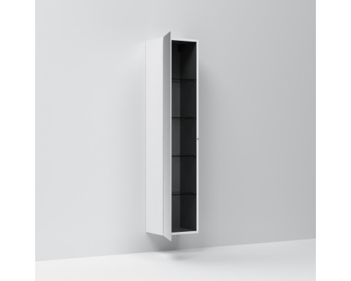 Шкаф-колонна Am.Pm Spirit 2.0 M70ACHML0356WG подвесной, левый, 35 см, зеркальный фасад, белый глянец
