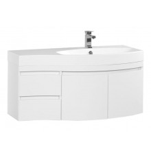 Тумба под раковину Aquanet Сопрано 2-95 R (2 дверцы, 2 ящика) 00169633, правая, цвет белый