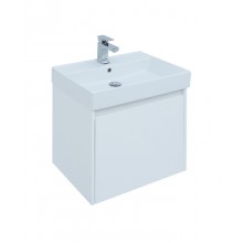 Тумба под раковину Aquanet Nova Lite 60, 1 + 1 ящик в ящике, белый глянец (242574)