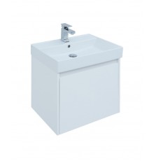 Тумба под раковину Aquanet Nova Lite 60, 1 + 1 ящик в ящике, белый глянец (242574)